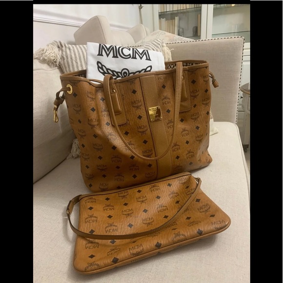MCM Handbags - MCM Medium Liz Reversible Shopper Tote Bag